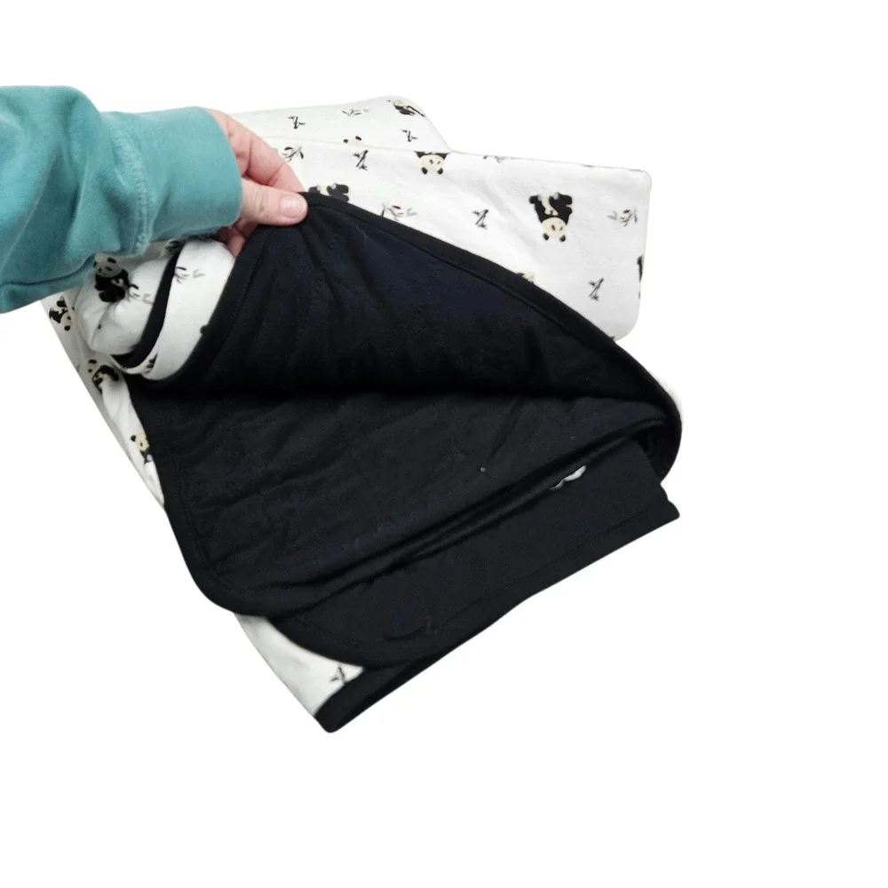 Kyte Toddler Panda Quilted‎ Blanket White Black Bamboo 1.0 TOG Quilt